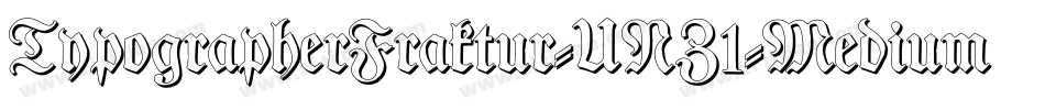 TypographerFraktur-UNZ1-Medium字体转换
