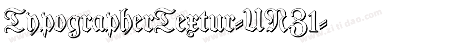 TypographerTextur-UNZ1字体转换