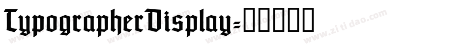 TypographerDisplay字体转换