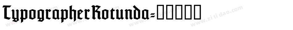 TypographerRotunda字体转换