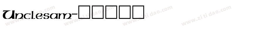 Unclesam字体转换