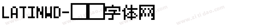 LATINWD字体转换
