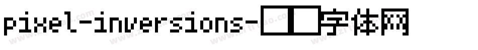 pixel-inversions字体转换