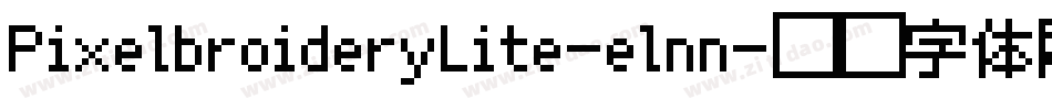 PixelbroideryLite-elnn字体转换