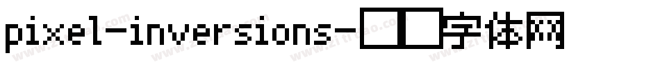 pixel-inversions字体转换