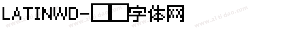 LATINWD字体转换