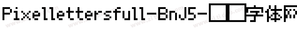 Pixellettersfull-BnJ5字体转换