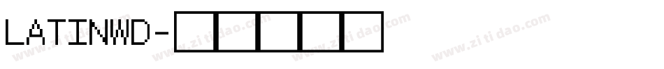 LATINWD字体转换
