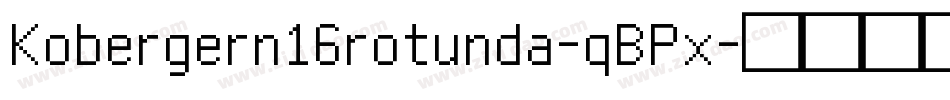 Kobergern16rotunda-qBPx字体转换 Kobergern16rotunda-qBPx字体转换