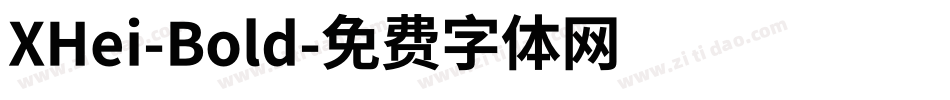 XHei-Bold字体转换