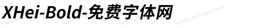 XHei-Bold字体转换