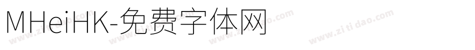 MHeiHK字体转换
