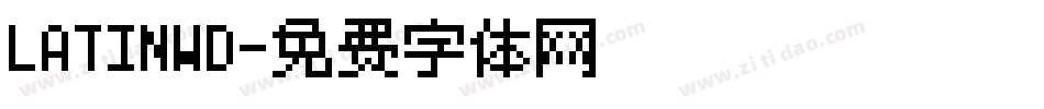 LATINWD字体转换