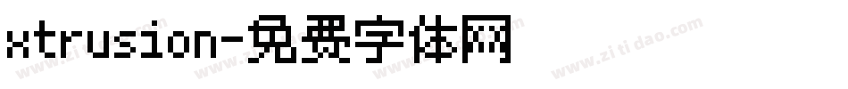 xtrusion字体转换