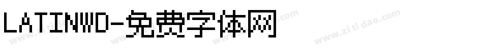 LATINWD字体转换