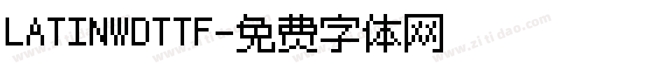 LATINWDTTF字体转换