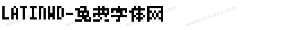 LATINWD字体转换
