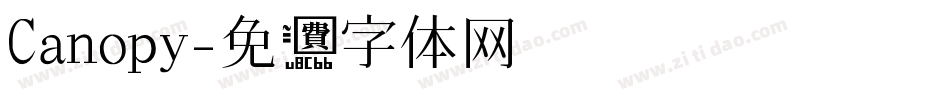 Canopy字体转换