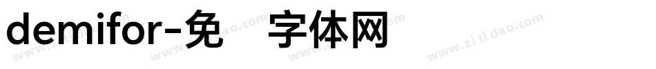 demifor字体转换