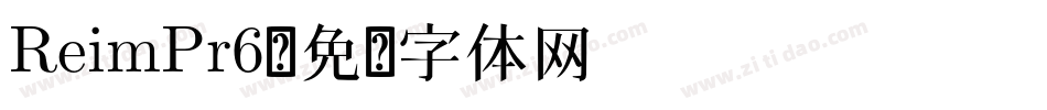 ReimPr6字体转换