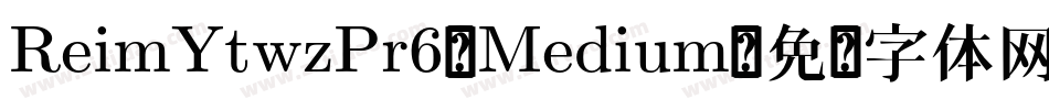 ReimYtwzPr6-Medium字体转换
