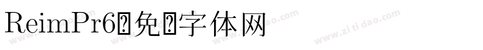 ReimPr6字体转换