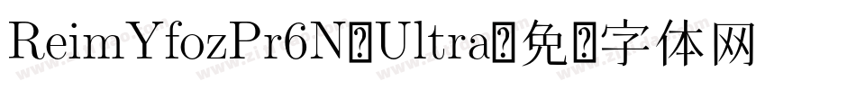 ReimYfozPr6N-Ultra字体转换