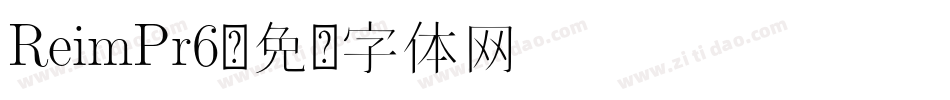 ReimPr6字体转换