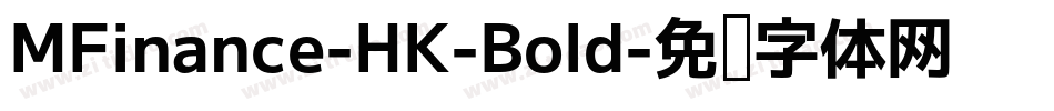 MFinance-HK-Bold字体转换
