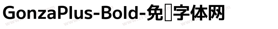 GonzaPlus-Bold字体转换