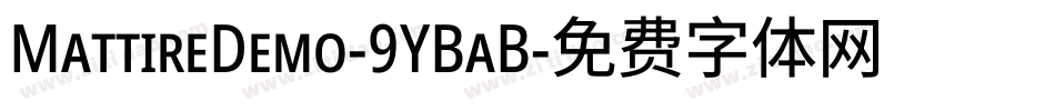 MattireDemo-9YBaB字体转换