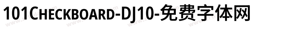 101Checkboard-DJ10字体转换