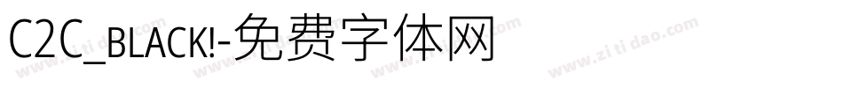 C2C_black!字体转换