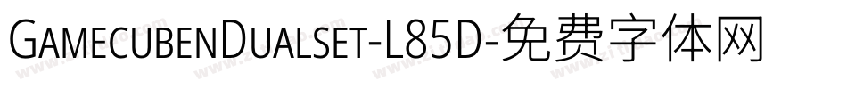 GamecubenDualset-L85D字体转换