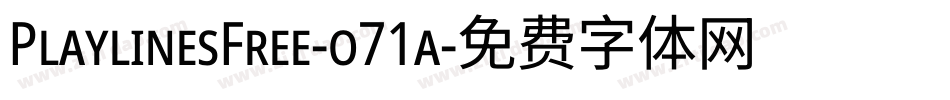 PlaylinesFree-o71a字体转换