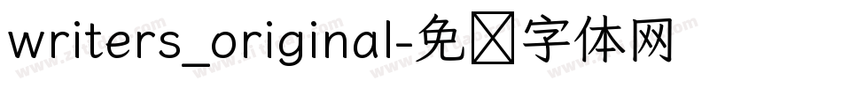 writers_original字体转换