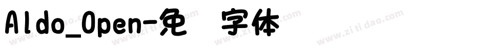 Aldo_Open字体转换