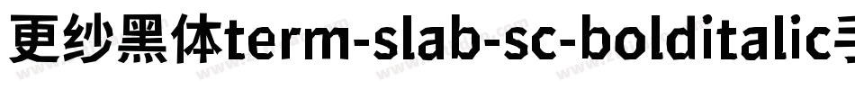更纱黑体term-slab-sc-bolditalic手机版字体转换
