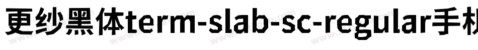 更纱黑体term-slab-sc-regular手机版字体转换