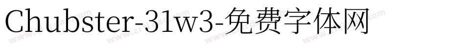 Chubster-31w3字体转换
