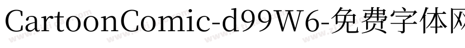 CartoonComic-d99W6字体转换