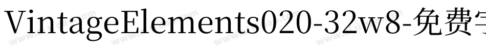 VintageElements020-32w8字体转换