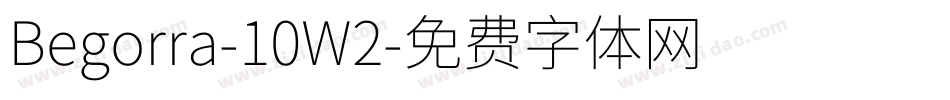 Begorra-10W2字体转换