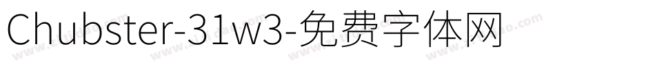 Chubster-31w3字体转换