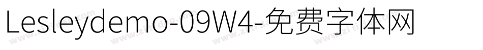 Lesleydemo-09W4字体转换 Lesleydemo-09W4字体转换