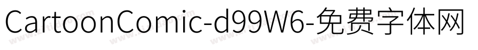 CartoonComic-d99W6字体转换