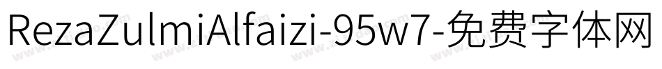 RezaZulmiAlfaizi-95w7字体转换