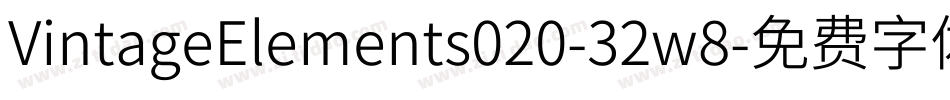 VintageElements020-32w8字体转换