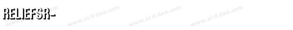 RELIEFSR字体转换