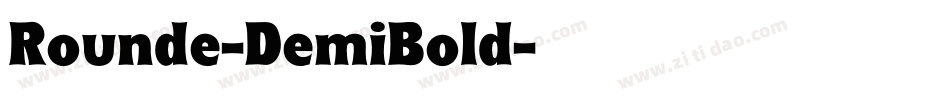 Rounde-DemiBold字体转换